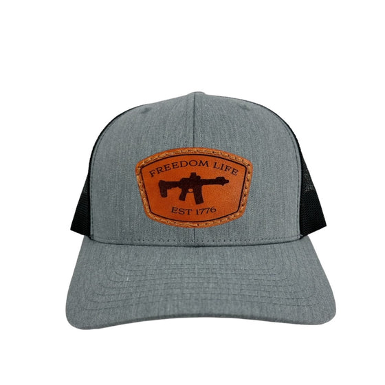 Freedom Life™ AR-15 Leather Patch Hat