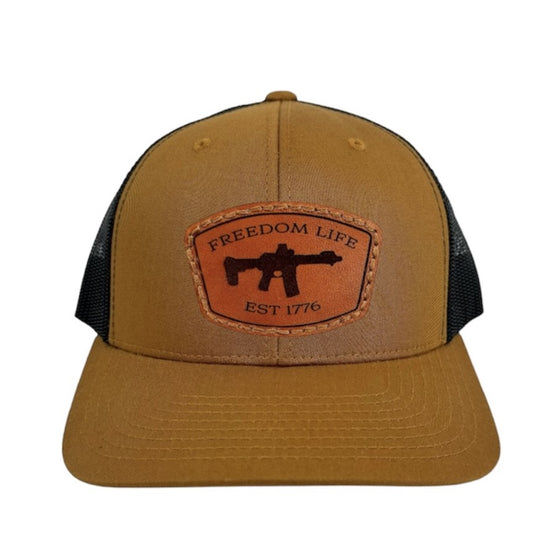 Freedom Life™ AR-15 Leather Patch Hat