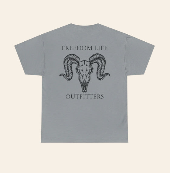 Freedom Life Ram Skull T-Shirt