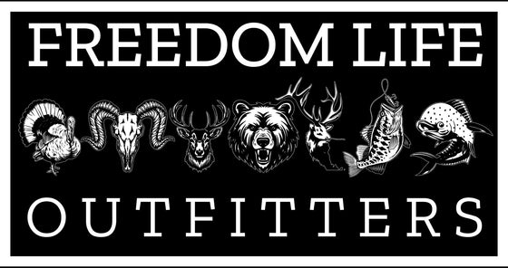 Freedom Life Transparent Sticker, White